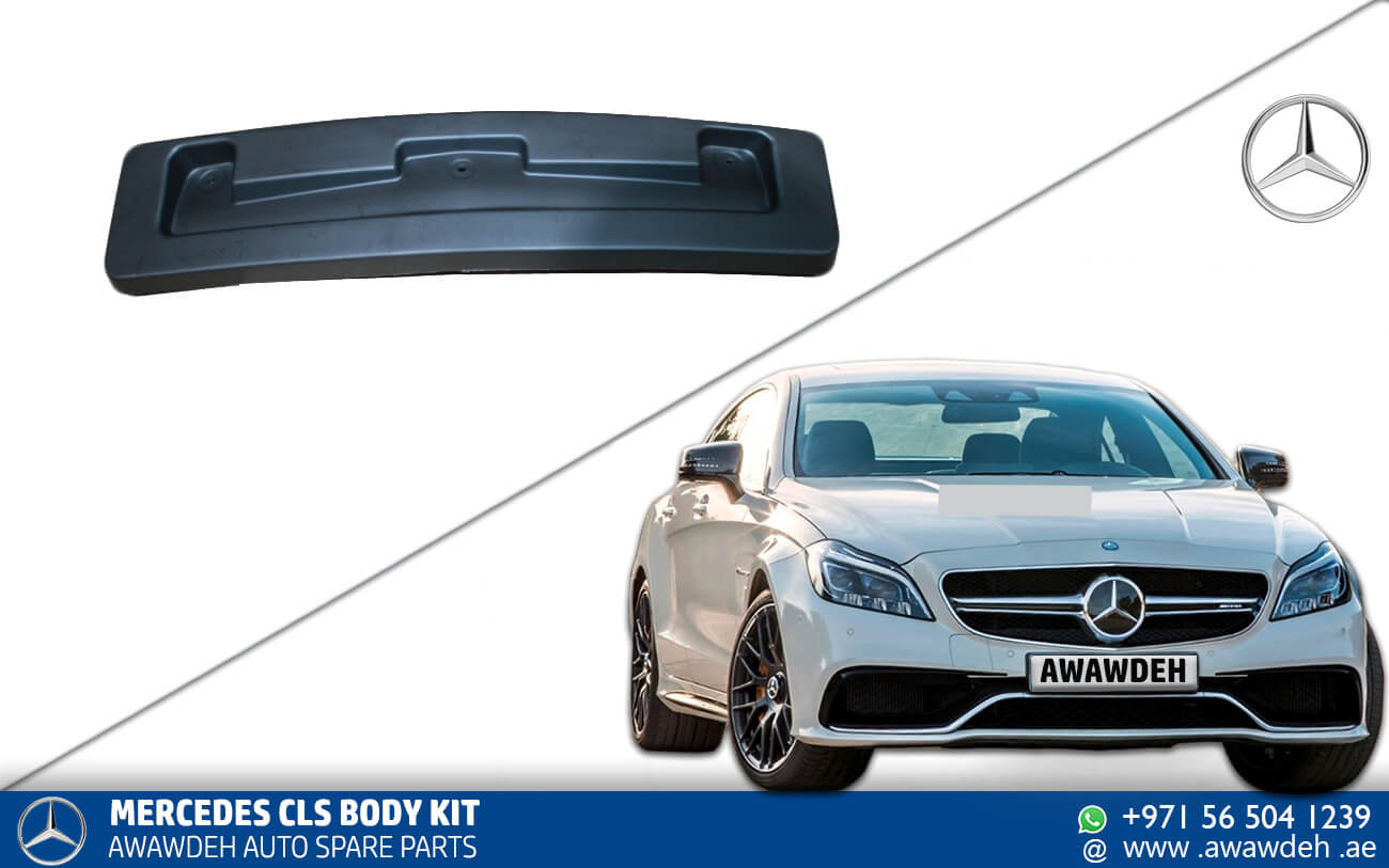 mercedes cls front number plate